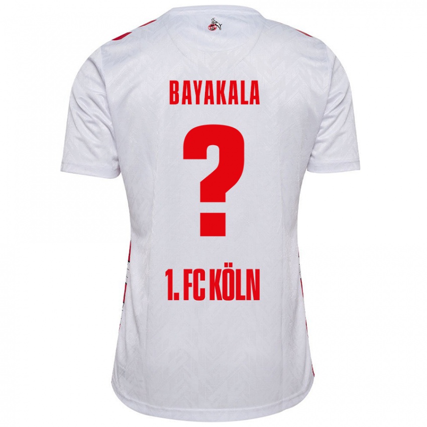 Niño Camiseta Aaron Bayakala #0 Blanco Rojo 1ª Equipación 2024/25 La Camisa Perú