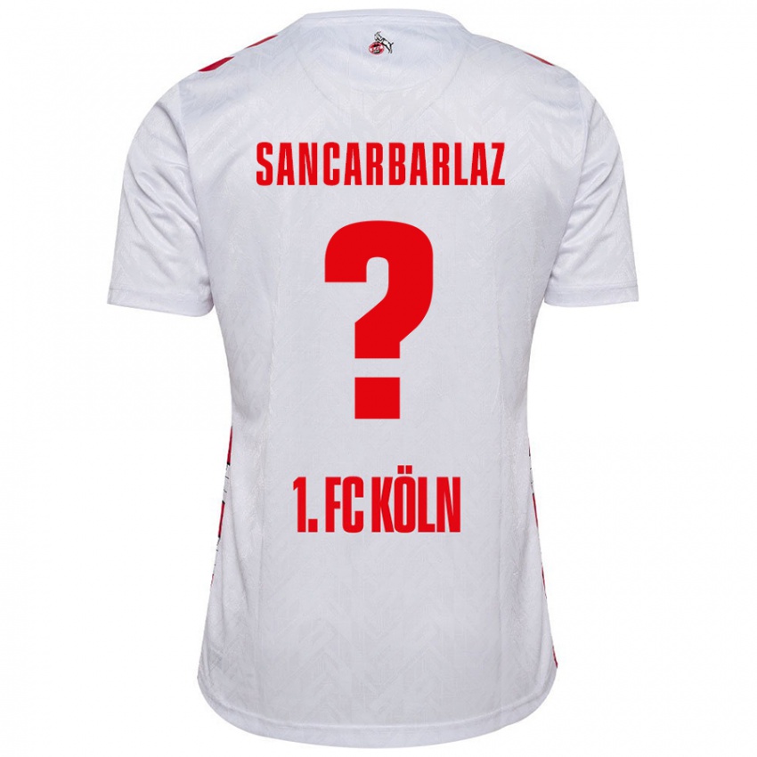 Niño Camiseta Keyhan Sancarbarlaz #0 Blanco Rojo 1ª Equipación 2024/25 La Camisa Perú