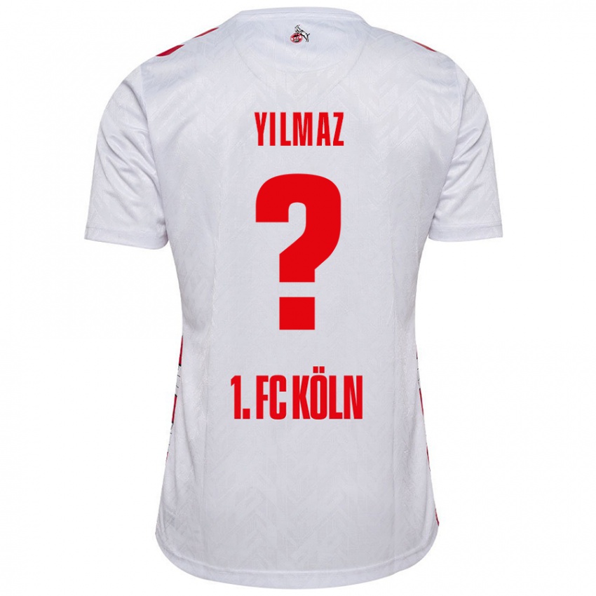 Niño Camiseta Abdul-Malik Yilmaz #0 Blanco Rojo 1ª Equipación 2024/25 La Camisa Perú