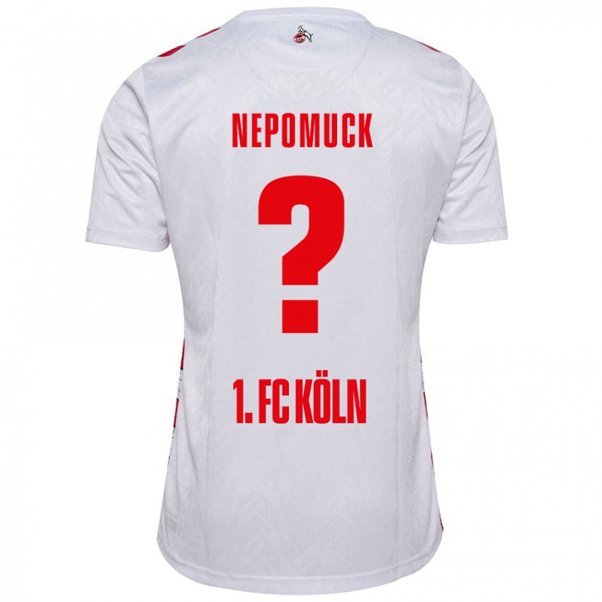 Niño Camiseta Simon Nepomuck #0 Blanco Rojo 1ª Equipación 2024/25 La Camisa Perú