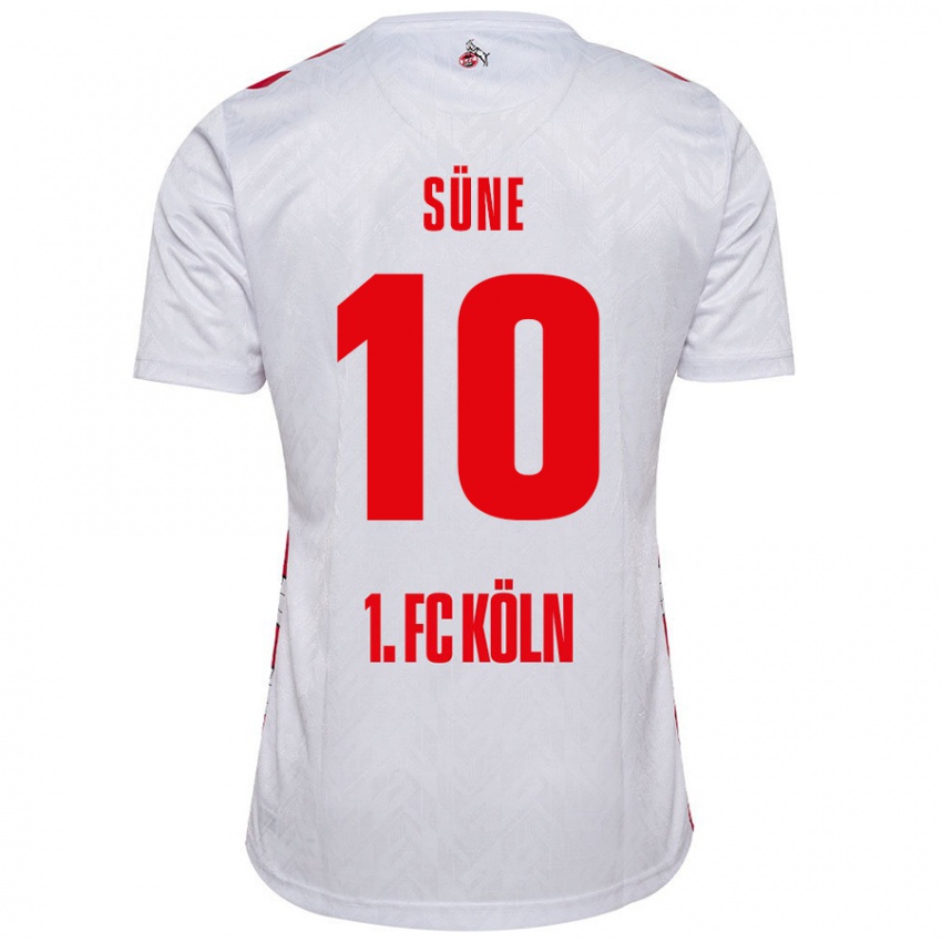 Niño Camiseta Arda Süne #10 Blanco Rojo 1ª Equipación 2024/25 La Camisa Perú