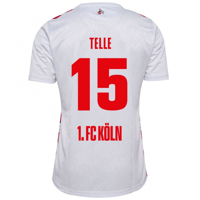 Niño Camiseta Neo Telle #15 Blanco Rojo 1ª Equipación 2024/25 La Camisa Perú