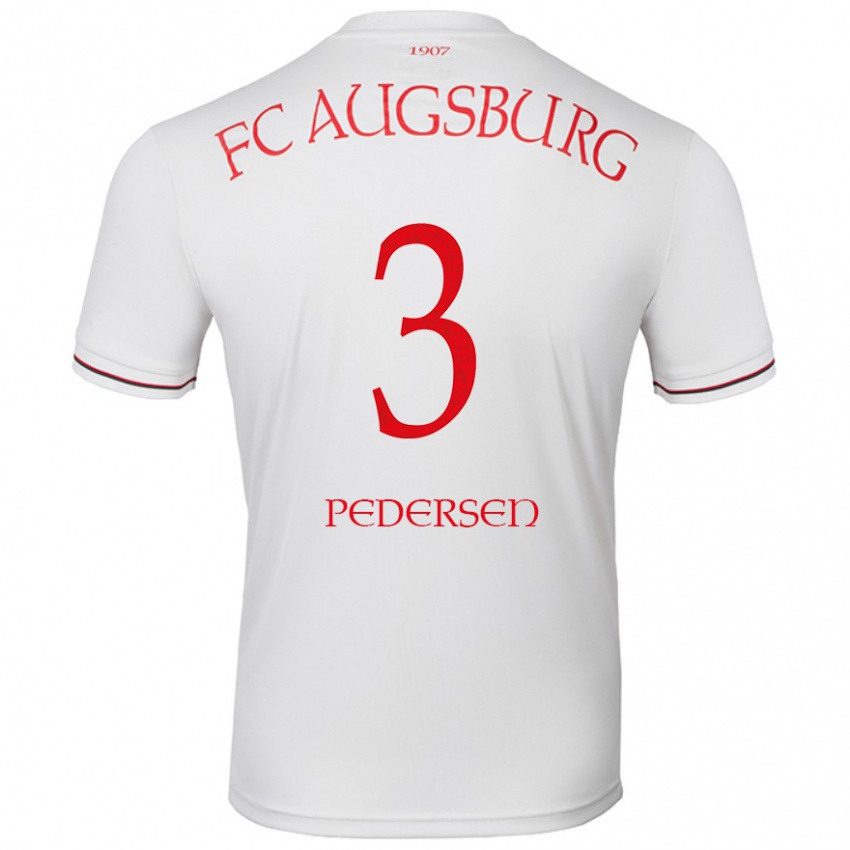 Niño Camiseta Mads Pedersen #3 Blanco 1ª Equipación 2024/25 La Camisa Perú