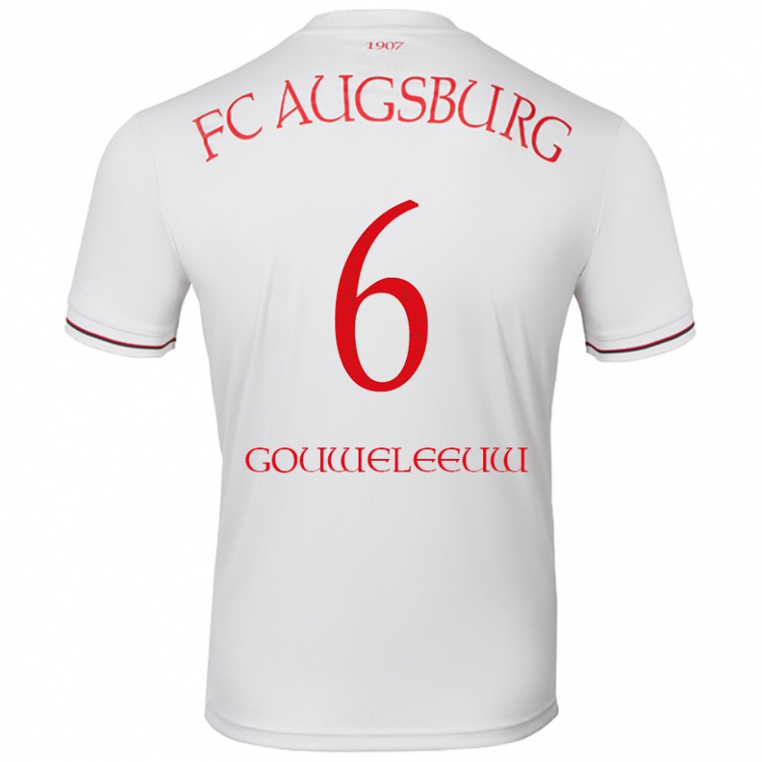 Niño Camiseta Jeffrey Gouweleeuw #6 Blanco 1ª Equipación 2024/25 La Camisa Perú