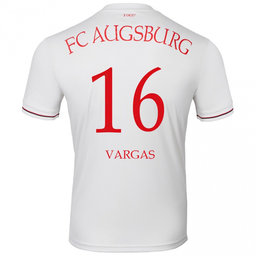 Niño Camiseta Rubén Vargas #16 Blanco 1ª Equipación 2024/25 La Camisa Perú