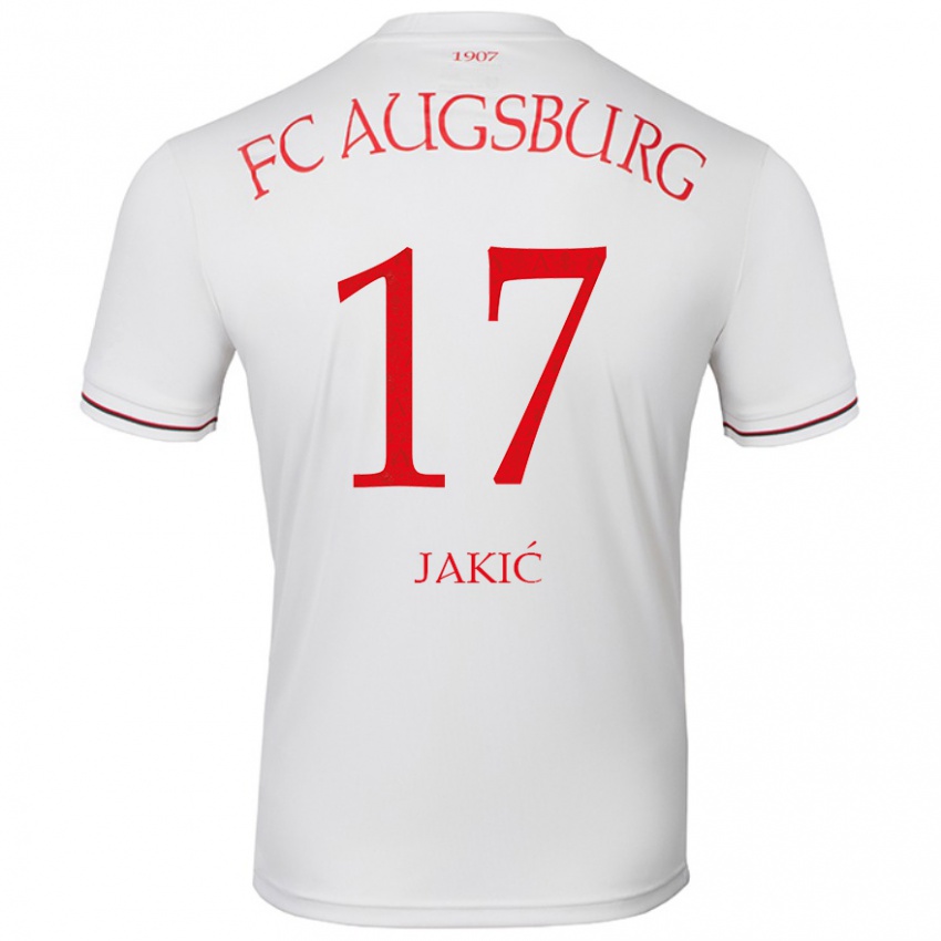 Niño Camiseta Kristijan Jakic #17 Blanco 1ª Equipación 2024/25 La Camisa Perú