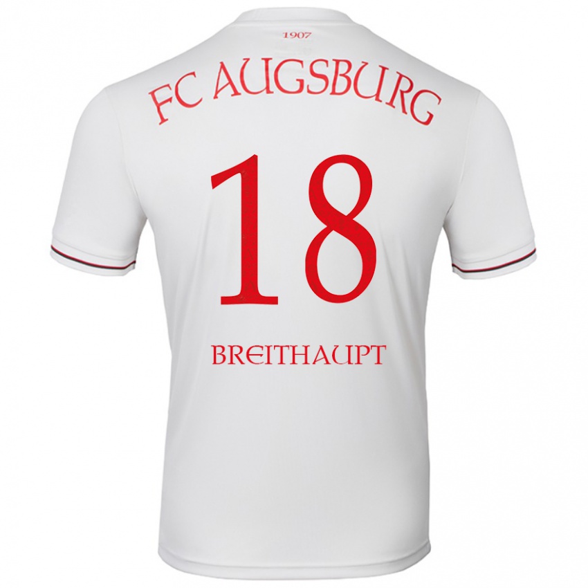 Niño Camiseta Tim Breithaupt #18 Blanco 1ª Equipación 2024/25 La Camisa Perú