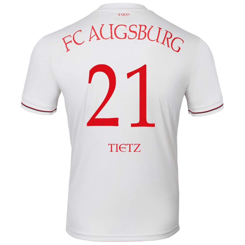 Niño Camiseta Phillip Tietz #21 Blanco 1ª Equipación 2024/25 La Camisa Perú