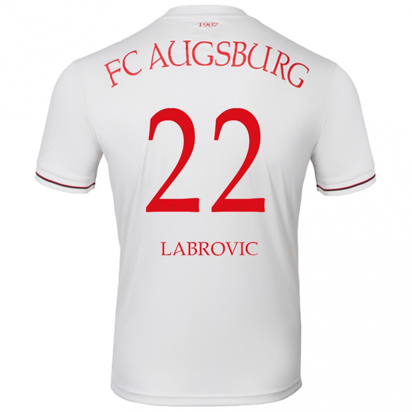 Niño Camiseta Nediljko Labrovic #22 Blanco 1ª Equipación 2024/25 La Camisa Perú