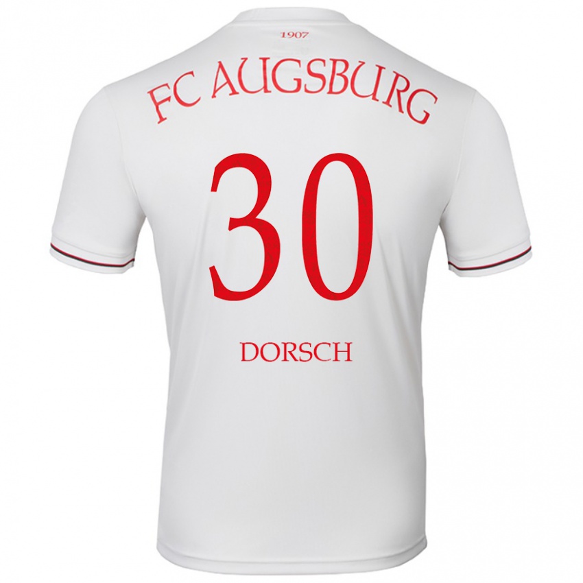 Niño Camiseta Niklas Dorsch #30 Blanco 1ª Equipación 2024/25 La Camisa Perú