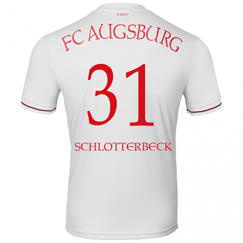 Niño Camiseta Keven Schlotterbeck #31 Blanco 1ª Equipación 2024/25 La Camisa Perú