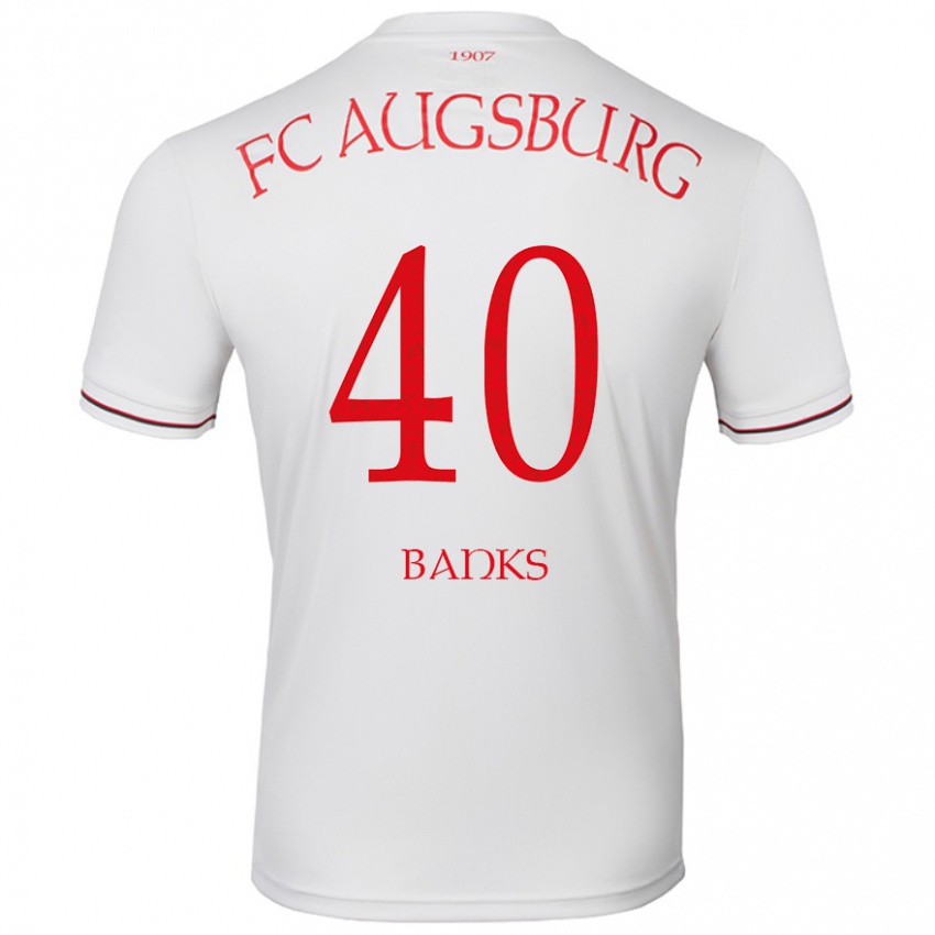 Niño Camiseta Noahkai Banks #40 Blanco 1ª Equipación 2024/25 La Camisa Perú