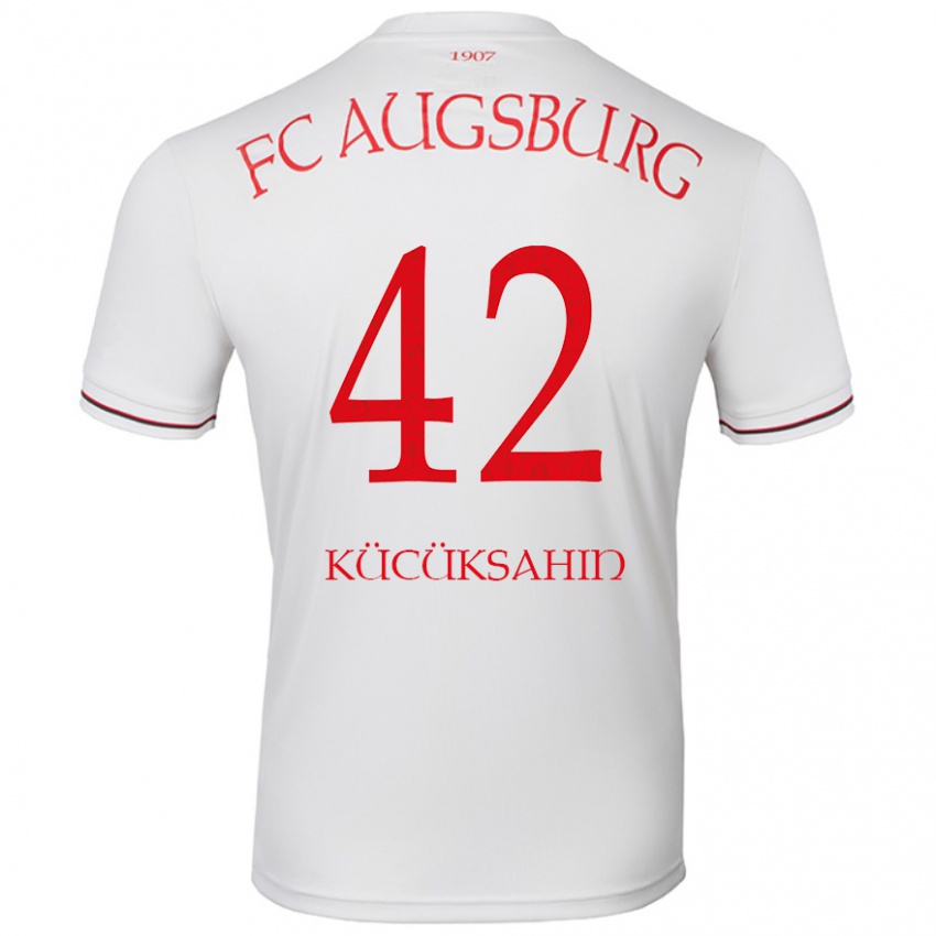 Niño Camiseta Mahmut Kücüksahin #42 Blanco 1ª Equipación 2024/25 La Camisa Perú