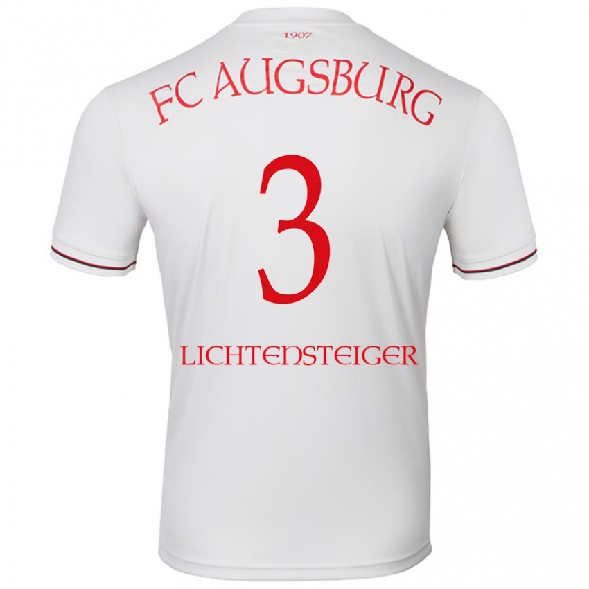 Niño Camiseta David Lichtensteiger #3 Blanco 1ª Equipación 2024/25 La Camisa Perú