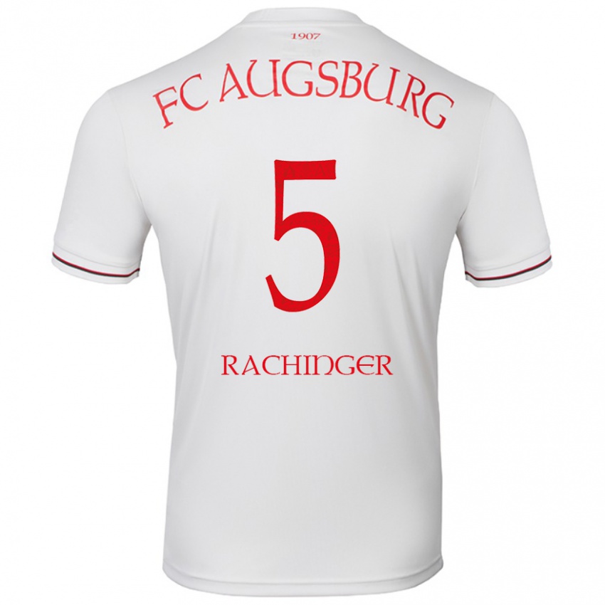 Niño Camiseta Lorenz Rachinger #5 Blanco 1ª Equipación 2024/25 La Camisa Perú