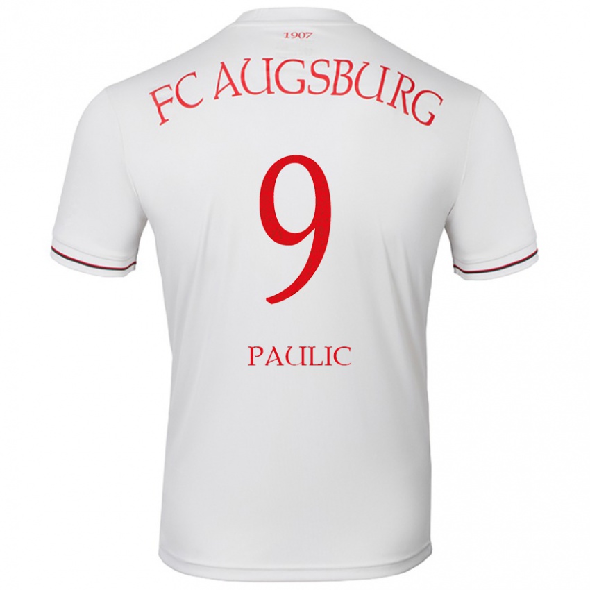 Niño Camiseta Anthony Paulic #9 Blanco 1ª Equipación 2024/25 La Camisa Perú