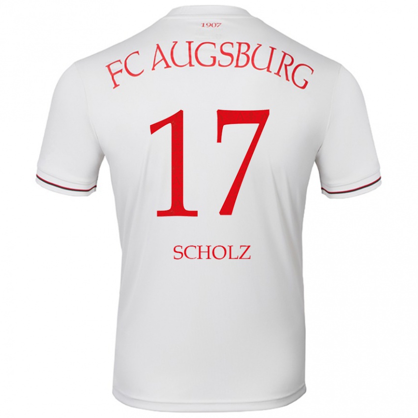 Niño Camiseta Jerome Scholz #17 Blanco 1ª Equipación 2024/25 La Camisa Perú