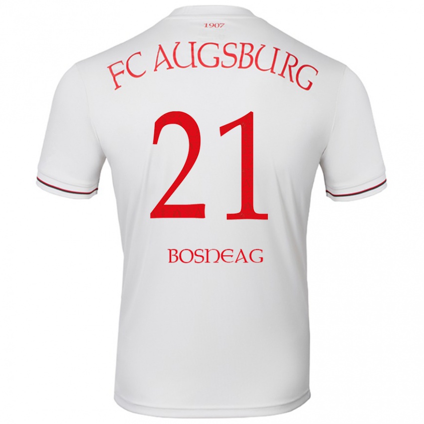 Niño Camiseta Ioan Boșneag #21 Blanco 1ª Equipación 2024/25 La Camisa Perú