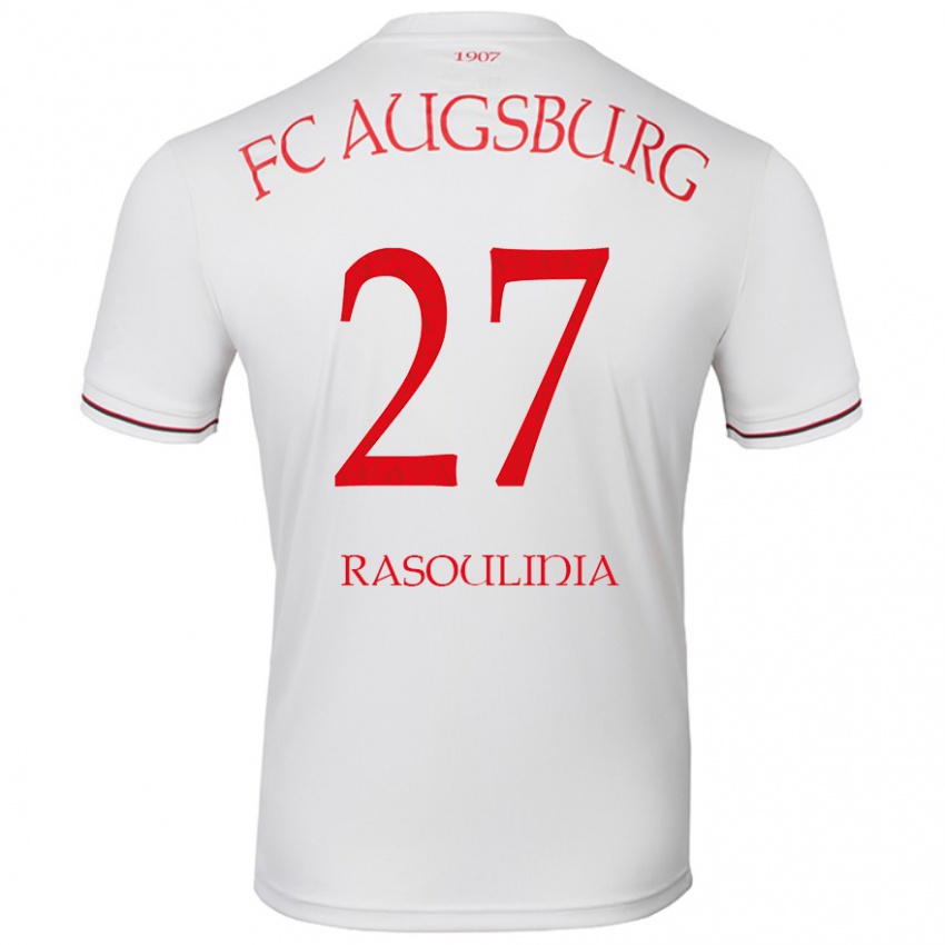 Niño Camiseta Nick Rasoulinia #27 Blanco 1ª Equipación 2024/25 La Camisa Perú