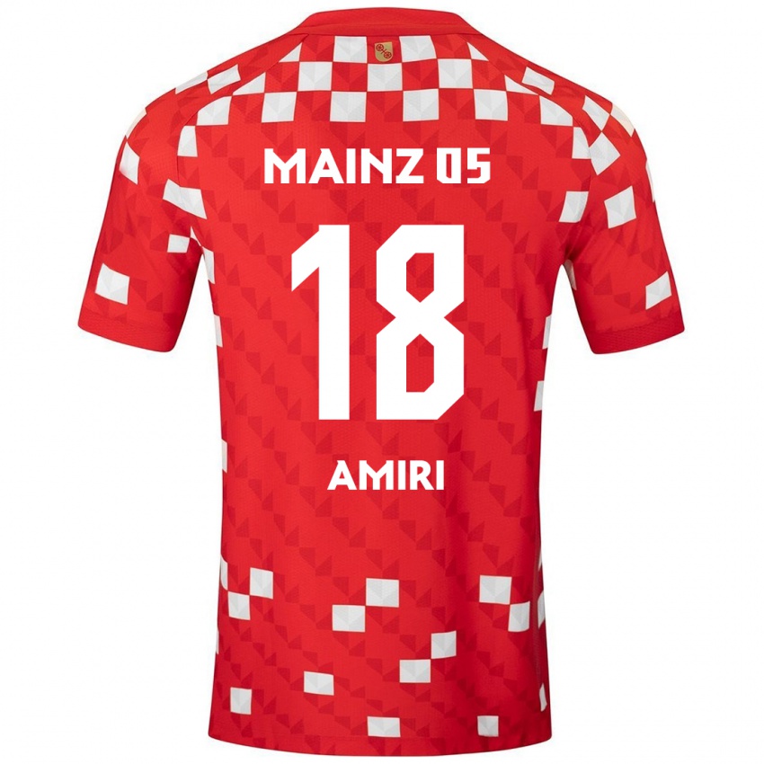 Niño Camiseta Nadiem Amiri #18 Blanco Rojo 1ª Equipación 2024/25 La Camisa Perú