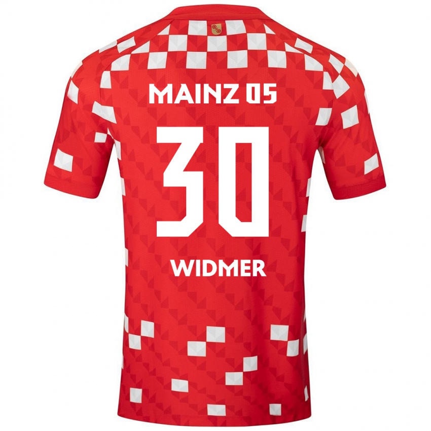 Niño Camiseta Silvan Widmer #30 Blanco Rojo 1ª Equipación 2024/25 La Camisa Perú