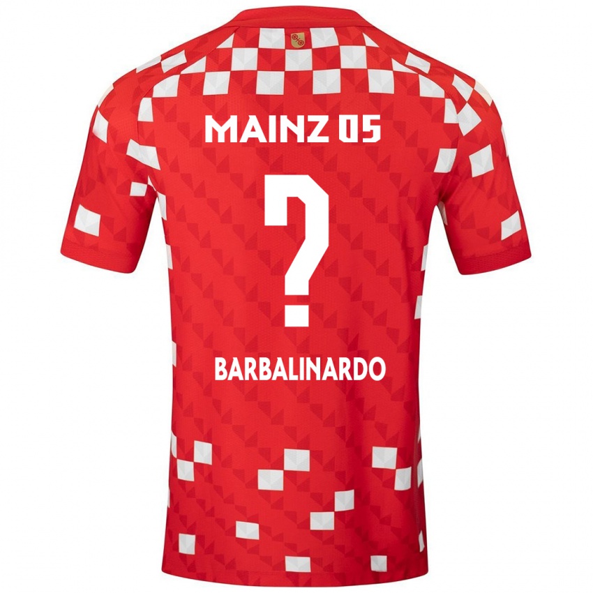 Niño Camiseta Jordan Barbalinardo #0 Blanco Rojo 1ª Equipación 2024/25 La Camisa Perú