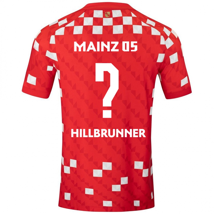 Niño Camiseta Fynn Hillbrunner #0 Blanco Rojo 1ª Equipación 2024/25 La Camisa Perú