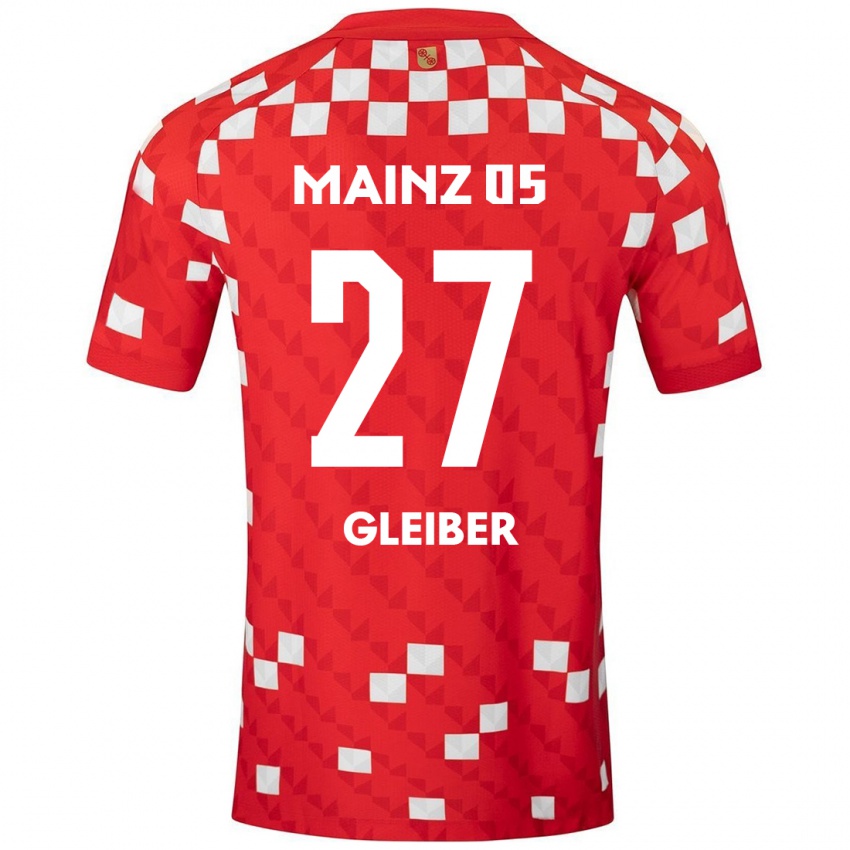 Niño Camiseta Daniel Gleiber #27 Blanco Rojo 1ª Equipación 2024/25 La Camisa Perú