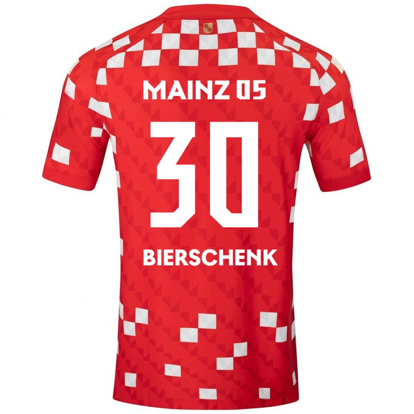 Niño Camiseta Lovis Bierschenk #30 Blanco Rojo 1ª Equipación 2024/25 La Camisa Perú