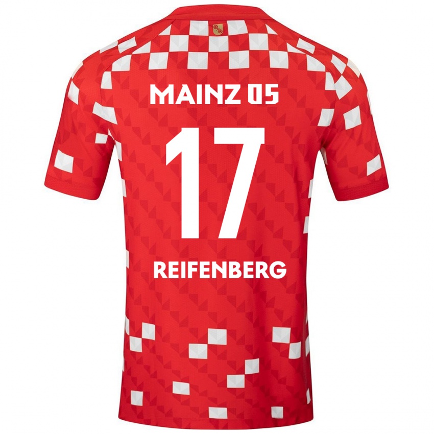 Niño Camiseta Michelle Reifenberg #17 Blanco Rojo 1ª Equipación 2024/25 La Camisa Perú