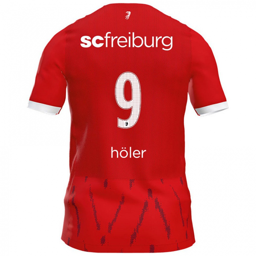 Niño Camiseta Lucas Höler #9 Rojo 1ª Equipación 2024/25 La Camisa Perú