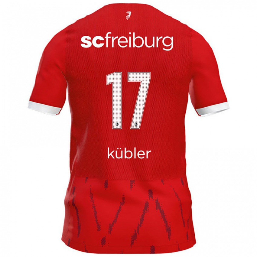 Niño Camiseta Lukas Kübler #17 Rojo 1ª Equipación 2024/25 La Camisa Perú