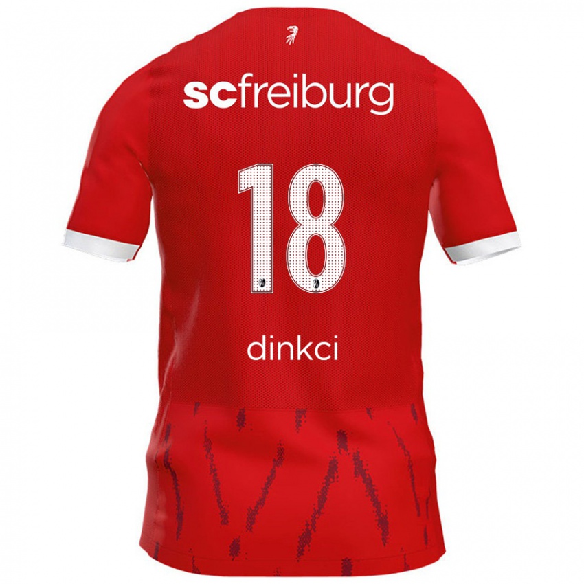 Niño Camiseta Eren Dinkci #18 Rojo 1ª Equipación 2024/25 La Camisa Perú