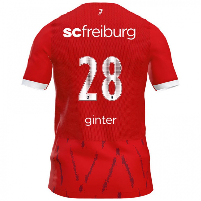 Niño Camiseta Matthias Ginter #28 Rojo 1ª Equipación 2024/25 La Camisa Perú