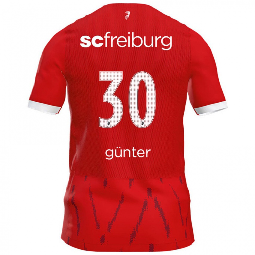 Niño Camiseta Christian Günter #30 Rojo 1ª Equipación 2024/25 La Camisa Perú