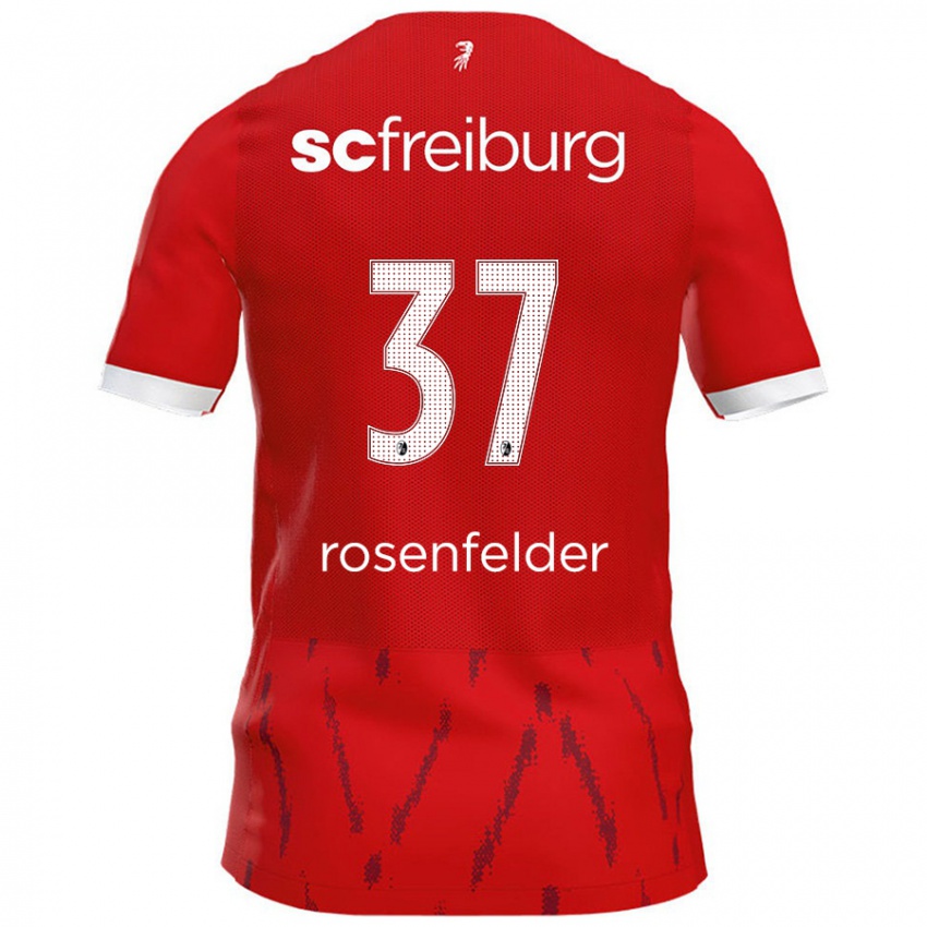 Niño Camiseta Max Rosenfelder #37 Rojo 1ª Equipación 2024/25 La Camisa Perú