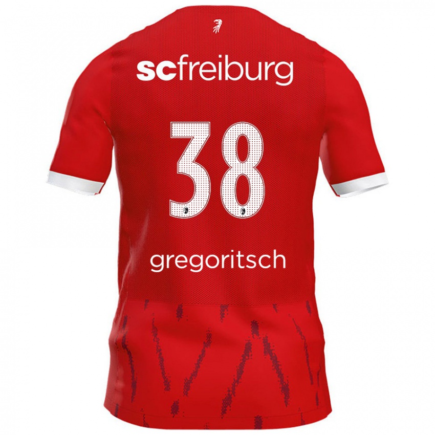 Niño Camiseta Michael Gregoritsch #38 Rojo 1ª Equipación 2024/25 La Camisa Perú