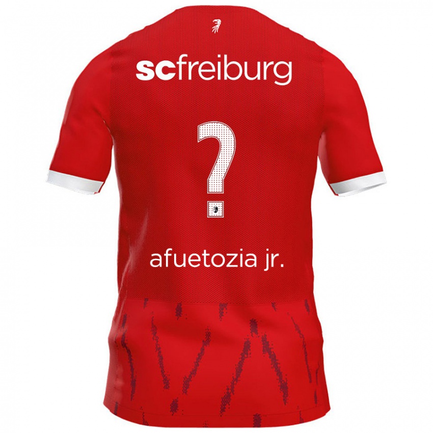 Niño Camiseta Junior Atemkeng Afuetozia #0 Rojo 1ª Equipación 2024/25 La Camisa Perú