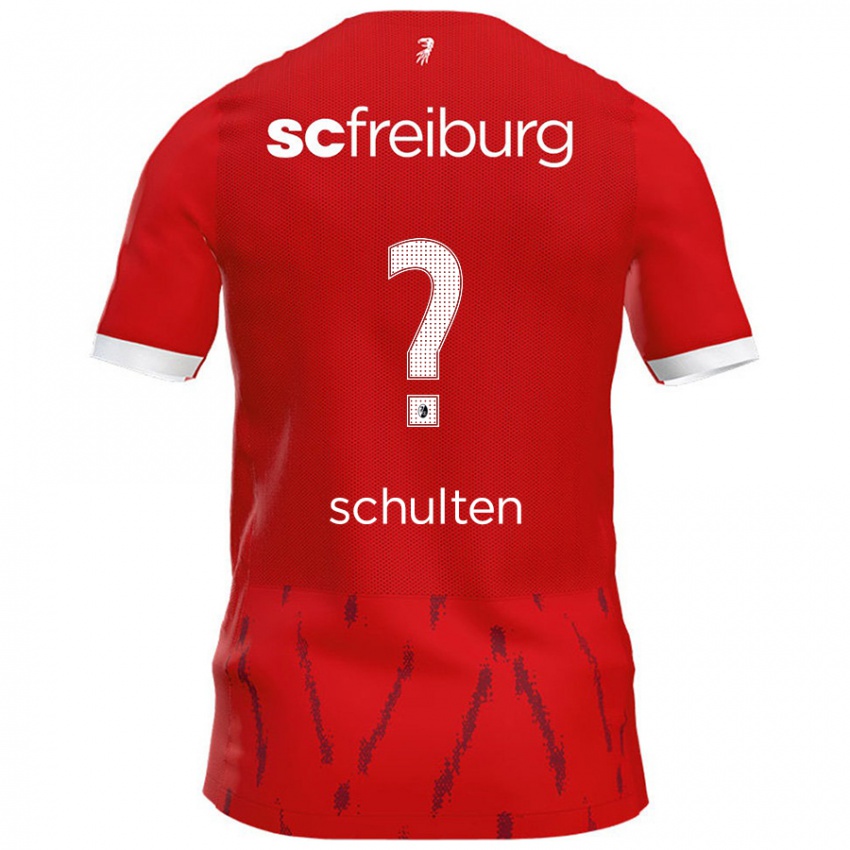 Niño Camiseta Luca Schulten #0 Rojo 1ª Equipación 2024/25 La Camisa Perú