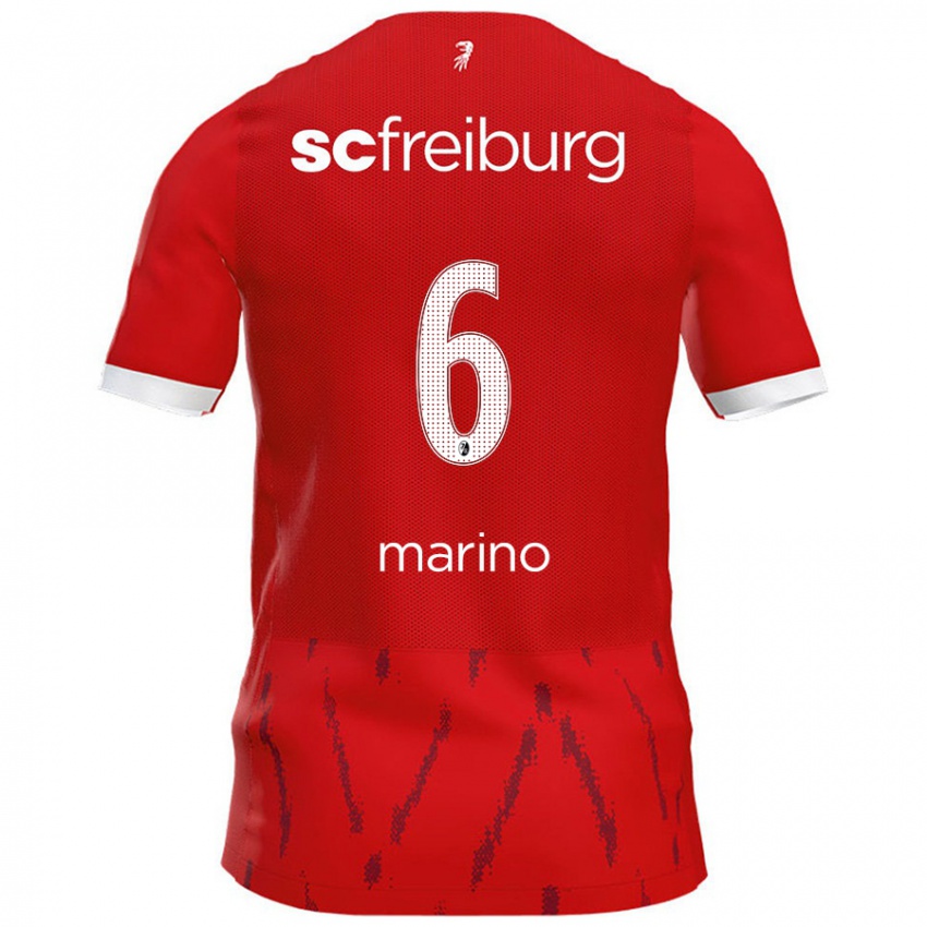 Niño Camiseta Luca Marino #6 Rojo 1ª Equipación 2024/25 La Camisa Perú