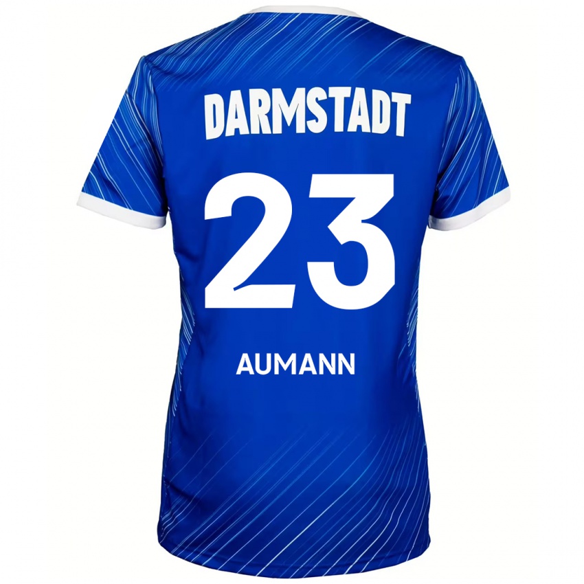 Niño Camiseta Emil Aumann #23 Azul Blanco 1ª Equipación 2024/25 La Camisa Perú