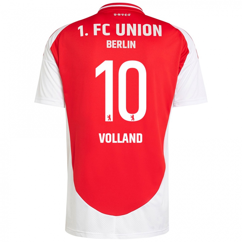 Niño Camiseta Kevin Volland #10 Rojo Blanco 1ª Equipación 2024/25 La Camisa Perú