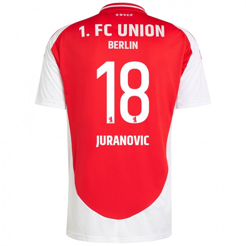 Niño Camiseta Josip Juranovic #18 Rojo Blanco 1ª Equipación 2024/25 La Camisa Perú