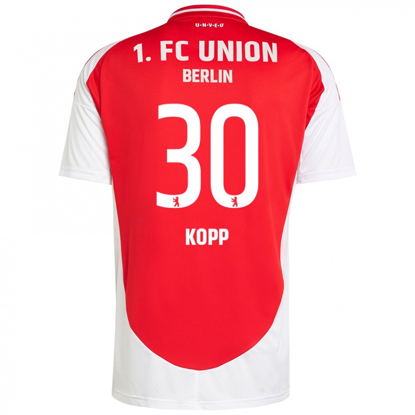 Niño Camiseta Marvin Kopp #30 Rojo Blanco 1ª Equipación 2024/25 La Camisa Perú