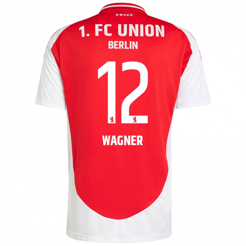 Niño Camiseta Melanie Wagner #12 Rojo Blanco 1ª Equipación 2024/25 La Camisa Perú