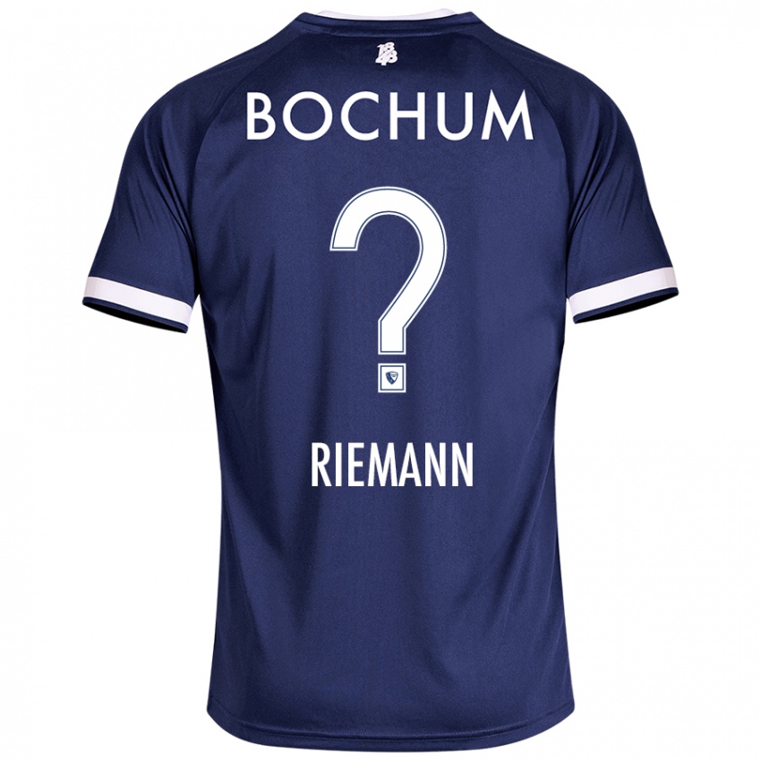 Niño Camiseta Manuel Riemann #0 Azul Oscuro 1ª Equipación 2024/25 La Camisa Perú