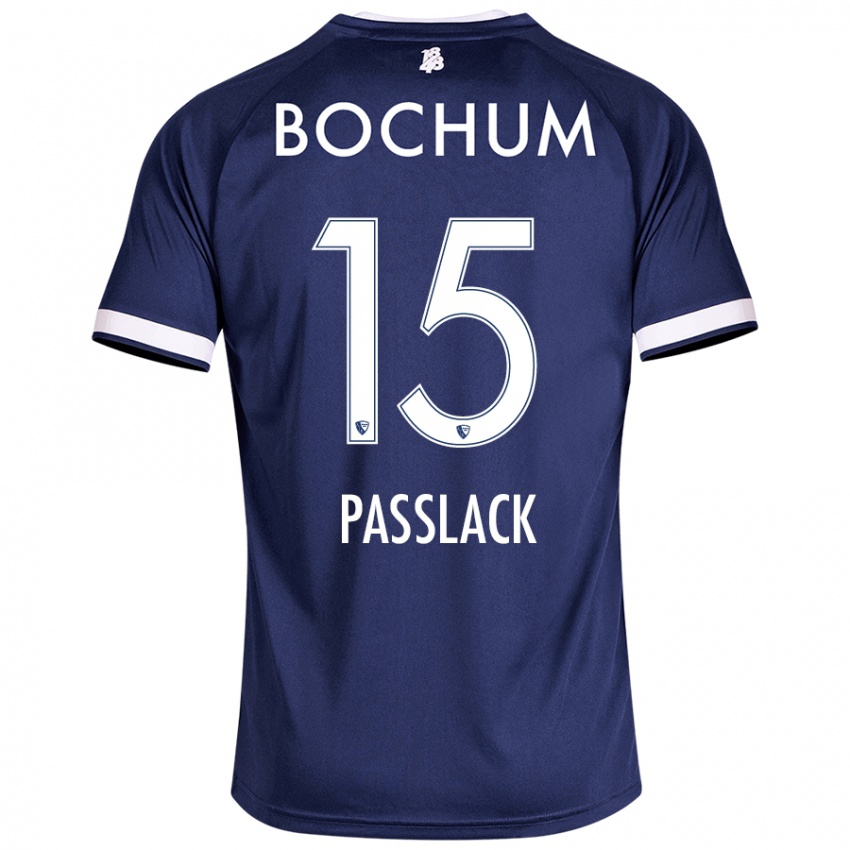 Niño Camiseta Felix Passlack #15 Azul Oscuro 1ª Equipación 2024/25 La Camisa Perú