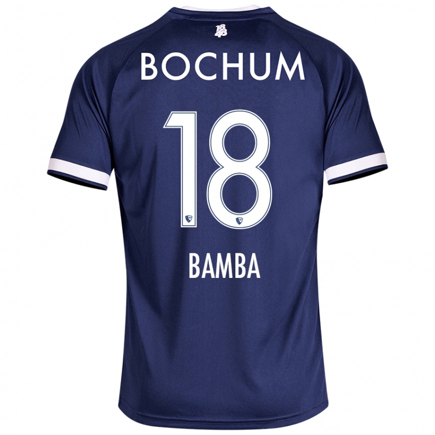 Niño Camiseta Samuel Bamba #18 Azul Oscuro 1ª Equipación 2024/25 La Camisa Perú