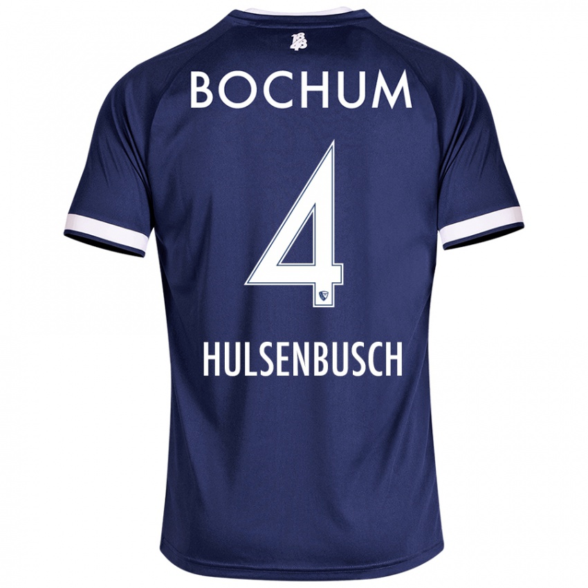 Niño Camiseta Daniel Hülsenbusch #4 Azul Oscuro 1ª Equipación 2024/25 La Camisa Perú