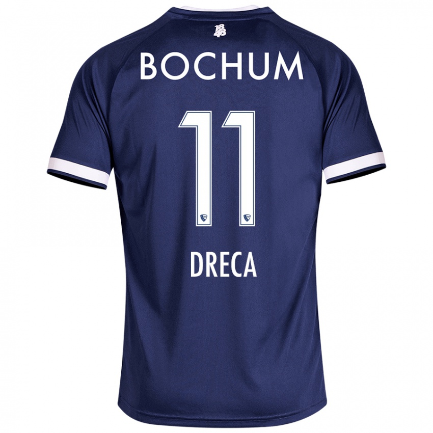 Niño Camiseta Benjamin Dreca #11 Azul Oscuro 1ª Equipación 2024/25 La Camisa Perú